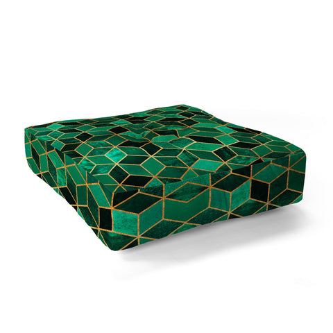 Elisabeth Fredriksson Emerald Cubes Floor Pillow Square