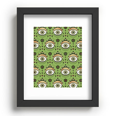 Elisabeth Fredriksson Eye Pattern Green Recessed Framing Rectangle
