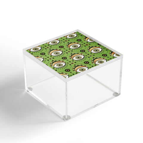 Elisabeth Fredriksson Eye Pattern Green Acrylic Box