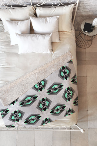 Elisabeth Fredriksson Fresh Air Pattern Fleece Throw Blanket