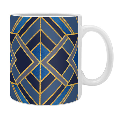 Elisabeth Fredriksson Geo Blue Coffee Mug