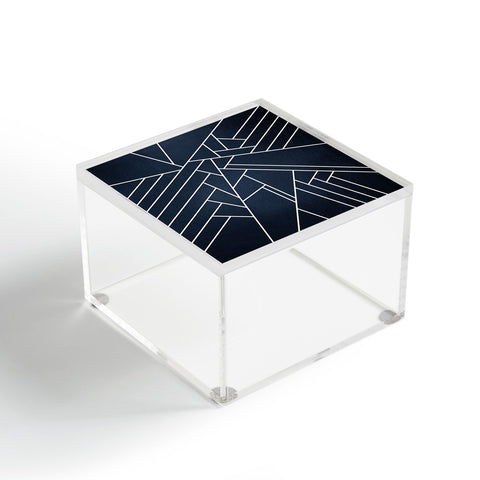 Elisabeth Fredriksson Geometric Navy Acrylic Box