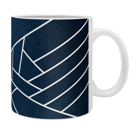 Elisabeth Fredriksson Geometric Navy Coffee Mug