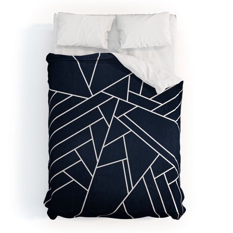 Elisabeth Fredriksson Geometric Navy Comforter