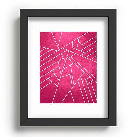 Elisabeth Fredriksson Geometric Pink Recessed Framing Rectangle