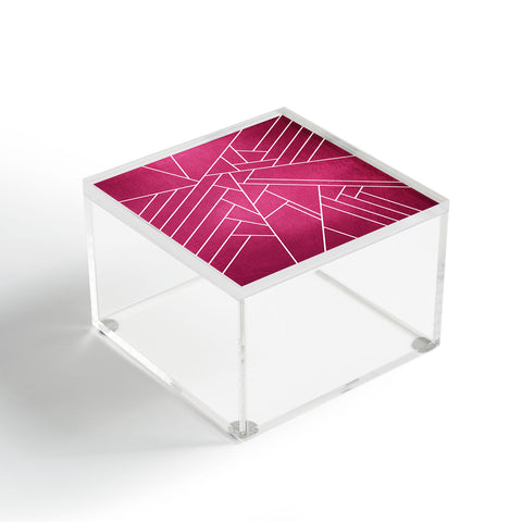 Elisabeth Fredriksson Geometric Pink Acrylic Box