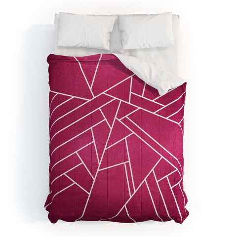 Elisabeth Fredriksson Geometric Pink Comforter