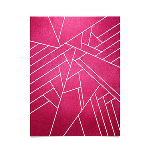Elisabeth Fredriksson Geometric Pink Poster