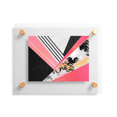 Elisabeth Fredriksson Geometric Summer Pink Floating Acrylic Print