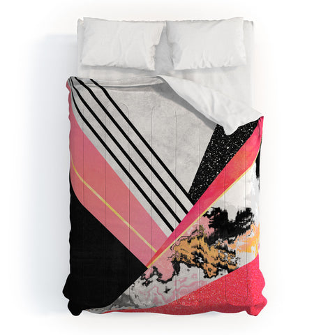 Elisabeth Fredriksson Geometric Summer Pink Comforter