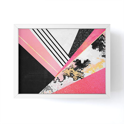 Elisabeth Fredriksson Geometric Summer Pink Framed Mini Art Print