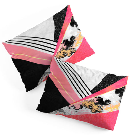 Elisabeth Fredriksson Geometric Summer Pink Pillow Shams