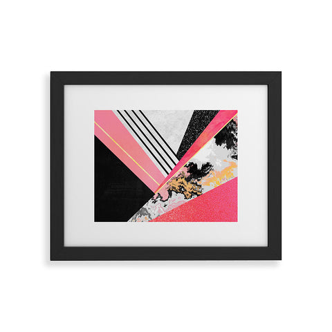 Elisabeth Fredriksson Geometric Summer Pink Framed Art Print