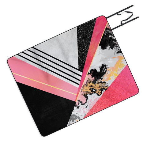 Elisabeth Fredriksson Geometric Summer Pink Picnic Blanket