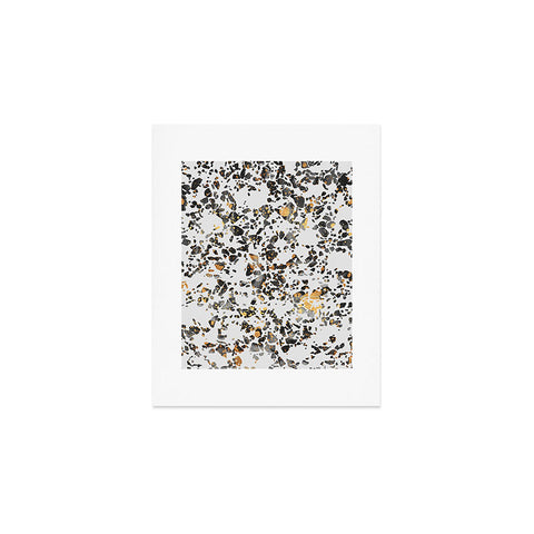 Elisabeth Fredriksson Gold Speckled Terrazzo Art Print