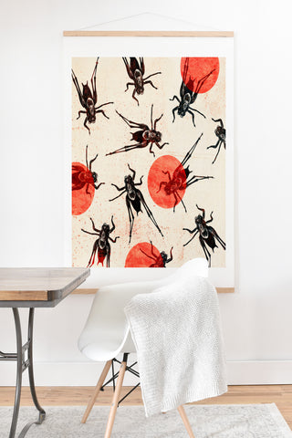Elisabeth Fredriksson Grasshoppers Art Print And Hanger