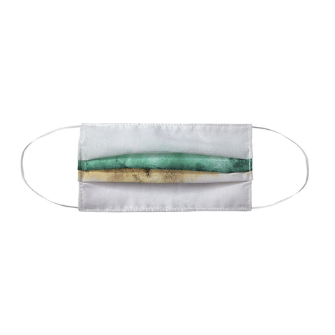 Elisabeth Fredriksson Green And Gold Sky Face Mask