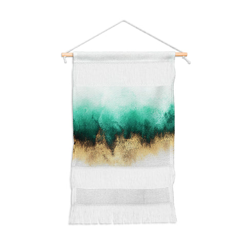 Elisabeth Fredriksson Green And Gold Sky Wall Hanging Portrait
