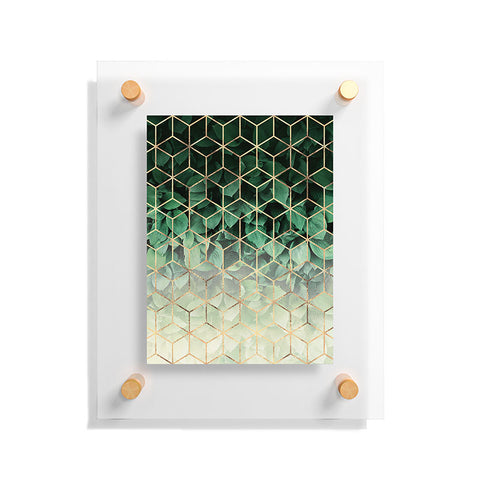 Elisabeth Fredriksson Leaves And Cubes Floating Acrylic Print