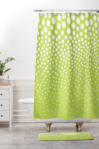 Elisabeth Fredriksson Lime Twist Shower Curtain And Mat