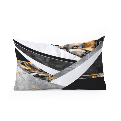Elisabeth Fredriksson Lines and Layers Oblong Throw Pillow