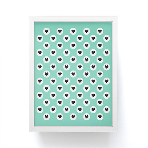 Elisabeth Fredriksson Lovely Dots Mint Framed Mini Art Print