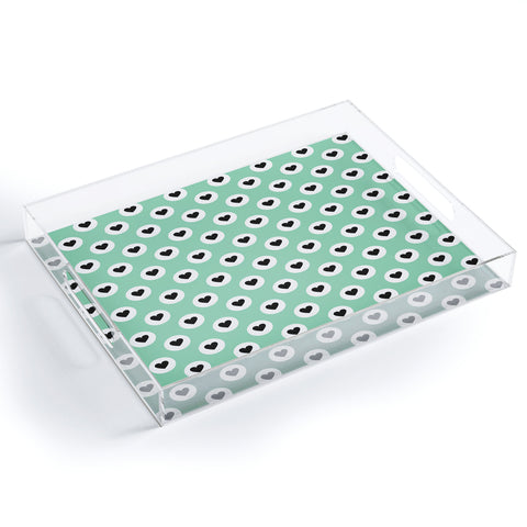 Elisabeth Fredriksson Lovely Dots Mint Acrylic Tray