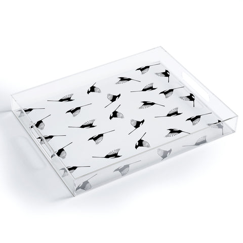 Elisabeth Fredriksson Magpies Acrylic Tray