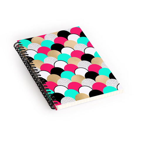Elisabeth Fredriksson Neon Gumdrops Spiral Notebook