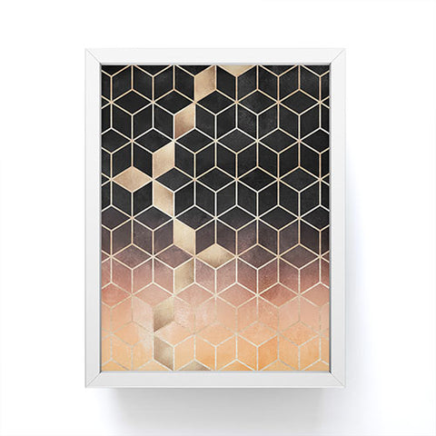 Elisabeth Fredriksson Ombre Cubes Framed Mini Art Print
