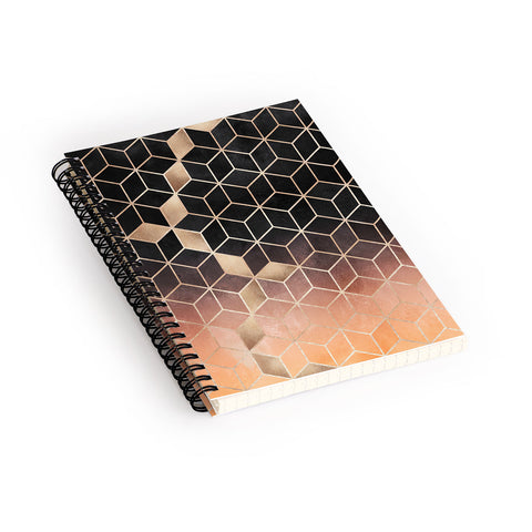 Elisabeth Fredriksson Ombre Cubes Spiral Notebook