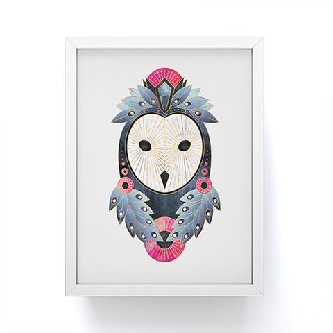 Elisabeth Fredriksson Owl Light Background Framed Mini Art Print