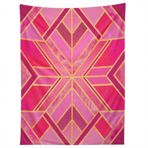 Elisabeth Fredriksson Pink Geo Star Tapestry