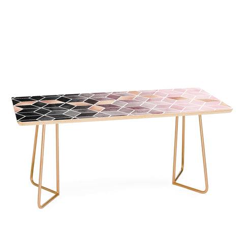Elisabeth Fredriksson Pink Grey Gradient Cubes Coffee Table