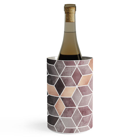 Elisabeth Fredriksson Pink Grey Gradient Cubes Wine Chiller