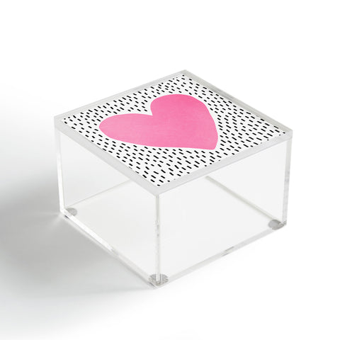 Elisabeth Fredriksson Pink Heart Acrylic Box