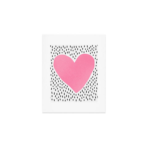 Elisabeth Fredriksson Pink Heart Art Print