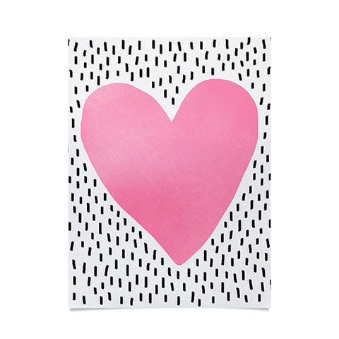 Elisabeth Fredriksson Pink Heart Poster