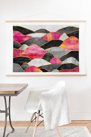 Elisabeth Fredriksson Pink Hills Art Print And Hanger