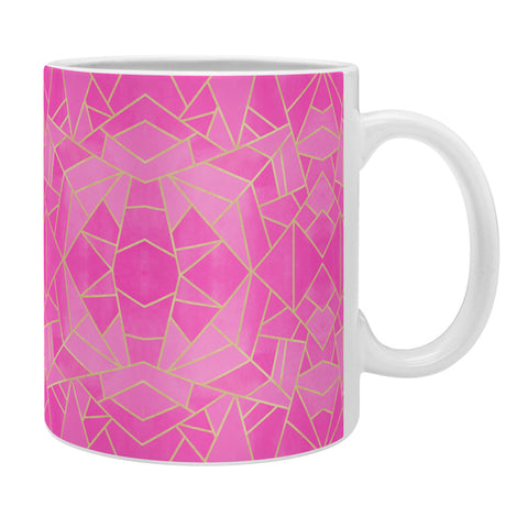 Elisabeth Fredriksson Pink Mosaic Sun Coffee Mug