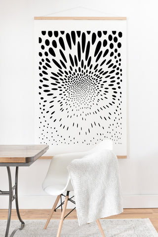 Elisabeth Fredriksson Polka Dot Spin Art Print And Hanger