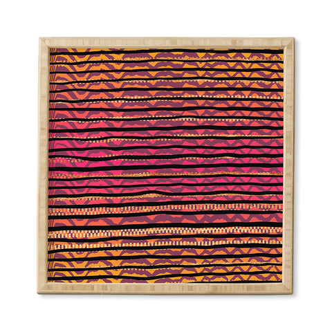 Elisabeth Fredriksson Quirky Stripes Framed Wall Art