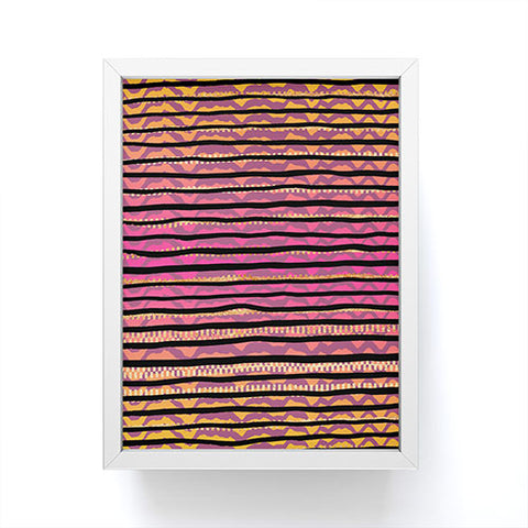 Elisabeth Fredriksson Quirky Stripes Framed Mini Art Print