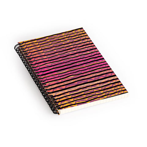 Elisabeth Fredriksson Quirky Stripes Spiral Notebook