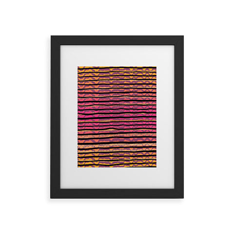 Elisabeth Fredriksson Quirky Stripes Framed Art Print