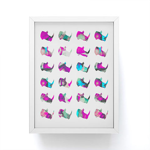 Elisabeth Fredriksson Rhinos II Framed Mini Art Print