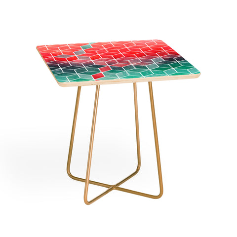 Elisabeth Fredriksson Rose And Turquoise Cubes Side Table