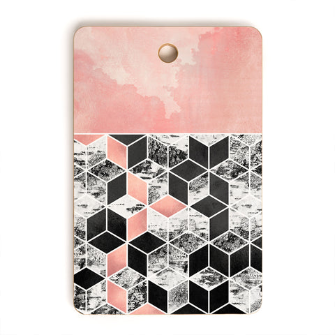 Elisabeth Fredriksson Rose Clouds And Birch Cutting Board Rectangle