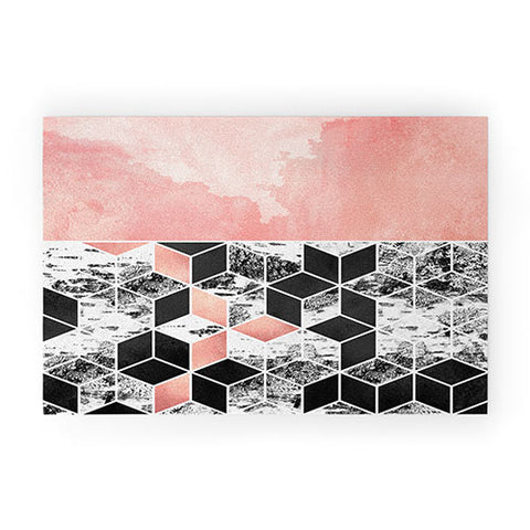 Elisabeth Fredriksson Rose Clouds And Birch Welcome Mat