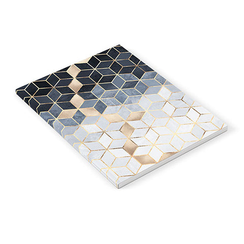 Elisabeth Fredriksson Soft Blue Gradient Cubes 2 Notebook